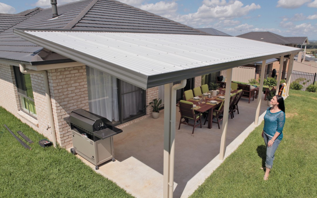 Translucent sheet verandah attached using fly over connections