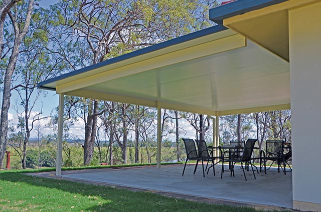 SOL Home Improvements attached Insulated Panel Flat Awning