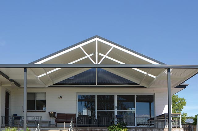 SOL Home Improvements Attached Combination Verandah Colorbond Steel Monoclad